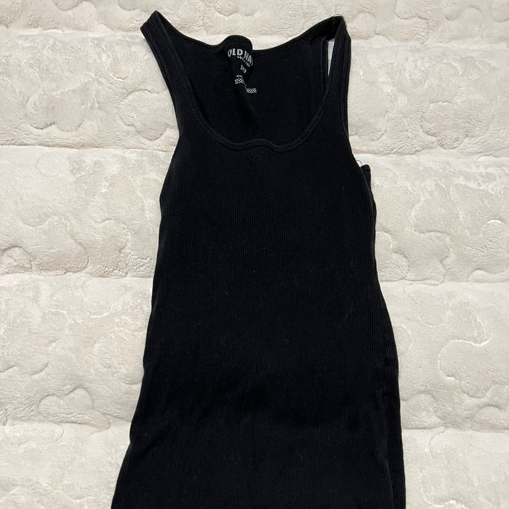 Black tank top